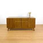 Buffet Fluted Minimalis Kayu Jati FJ-BUFF 06