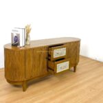 Buffet Kayu Jati Kombinasi Rotan Model Retro FJ-BUFF 05 - Image 3