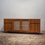 Buffet Minimalis Modern Kayu Jati Kombinasi Rotan JFJ-BUFF 07 - Image 3