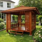 Gazebo Custom  Minimalis Kayu Jati JFJ-GZBO 04