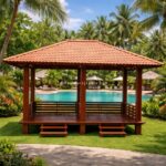 Gazebo Minimalis Kayu Glugu JFJ-GZBO 03