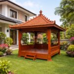Gazebo Ukir Kayu Jati Mewah JFJ-GZBO 01