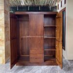 Lemari Baju 3 Pintu Minimalis Kayu Jati JFJ-LMPK 06 - Image 2