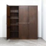 Lemari Pakaian 3 Pintu Minimalis Kayu Jati JFJ-LMPK 01 - Image 3