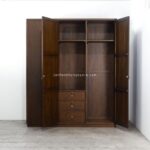 Lemari Pakaian 3 Pintu Minimalis Kayu Jati JFJ-LMPK 01 - Image 2
