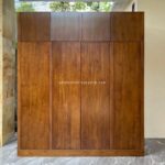 Lemari Pakaian Model Custom 4 Pintu Minimalis Kayu Jati JFJ-LMPK 04