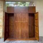 Lemari Pakaian Model Custom 4 Pintu Minimalis Kayu Jati JFJ-LMPK 04 - Image 2