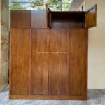 Lemari Pakaian Model Custom 4 Pintu Minimalis Kayu Jati JFJ-LMPK 04 - Image 4