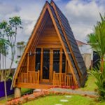 Rumah Kayu Segitiga Minimalis Jati JFJ-RUMK 05