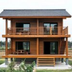 Rumah Minimalis Kayu Jati 2 Lantai JFJ-RUMK 02