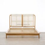 Tempat Tidur Minimalis Kayu Jati Kombinasi Rotan JFJ-TTDR 03 - Image 3