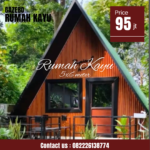 Rumah Segitiga Kayu Jati Minimalis Modern Murah
