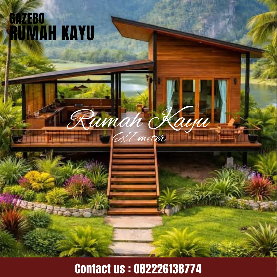 Abu Abu Inspirasi Desain Moderen Furniture Instagram Post Rumah Cabin Kayu | Rumah Kayu Minimalis Modern - Image 1