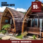Rumah Kayu Lumbung Ukuran 4x6 Untuk Kebun Dan Villa