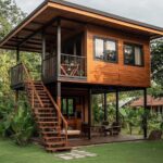 Rumah Panggung Minimalis Kayu Jati