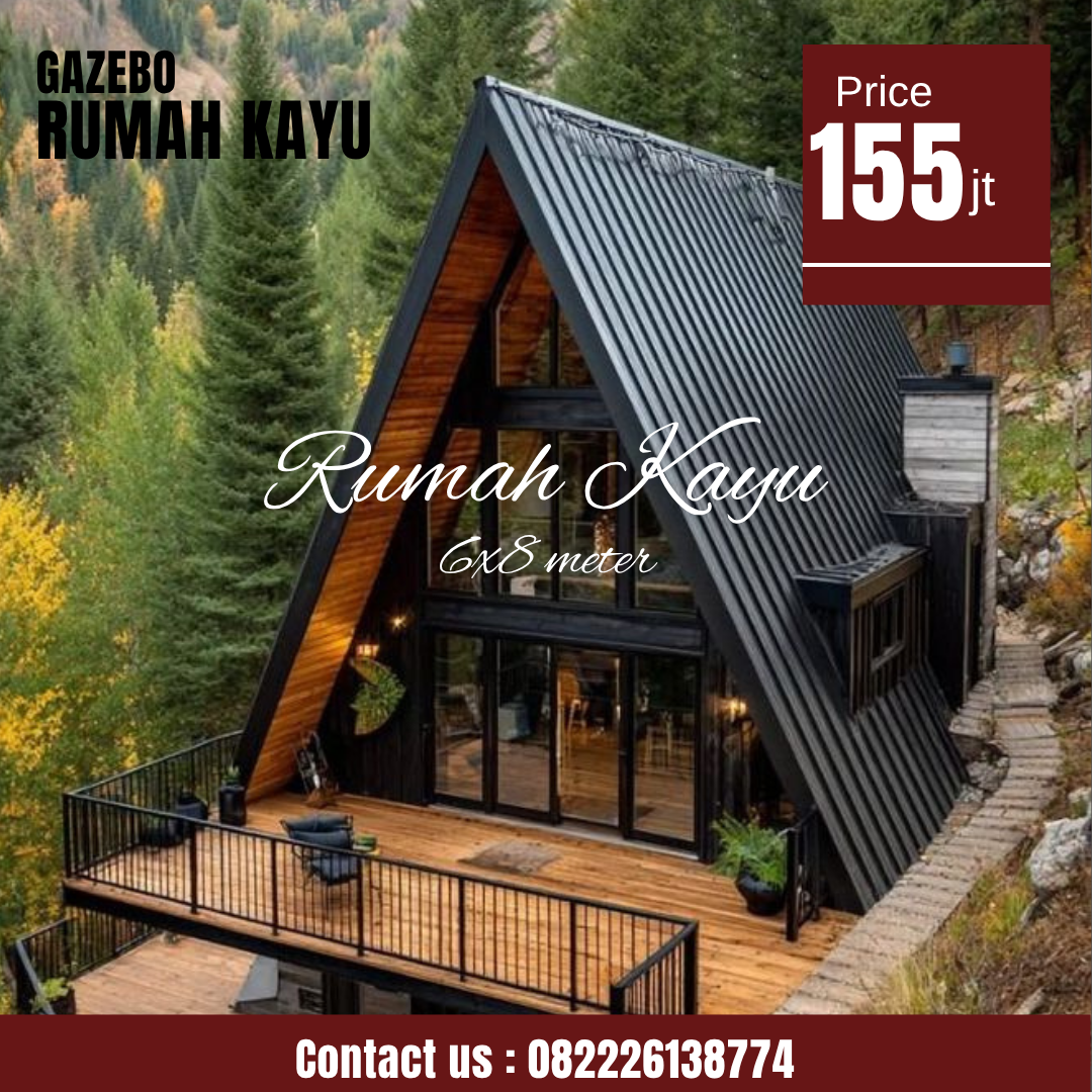 Abu Abu Inspirasi Desain Moderen Furniture Instagram Post (41) Jual Rumah Kayu Segitiga A-Frame 6x8 Meter Harga Terjangkau - Image 1