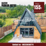 Jual Rumah Segitiga Kayu Knock Down Praktis & Mudah Dipasang