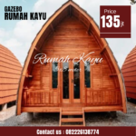 Rumah Lumbung Kayu Jati Knock Down Mudah Dipasang