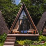 Jual Rumah Segitiga Kayu Jati Custom Sesuai Desain dan Ukuran
