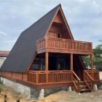 Rumah Segitiga Kayu Jati Premium
