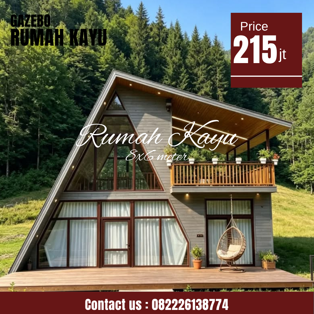 Abu Abu Inspirasi Desain Moderen Furniture Instagram Post (49) Rumah Kayu Segitiga Aesthetic Cocok untuk Villa & Glamping - Image 1