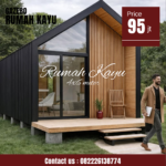 Jual Rumah Kayu Cabin Modern Estetik Harga Terjangkau