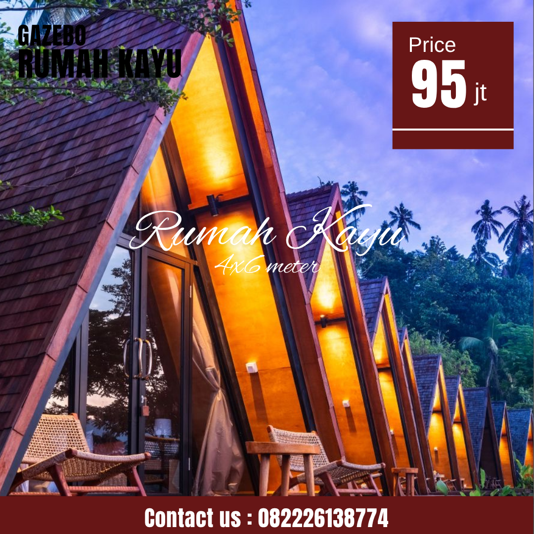 Abu Abu Inspirasi Desain Moderen Furniture Instagram Post Rumah Kayu Segitiga Modern Minimalis Desain A-Frame Eksklusif - Image 1