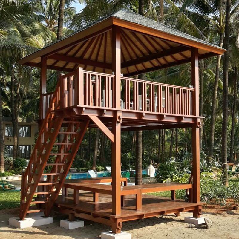 gazebo kayu 2 lantai Jual Gazebo Tingkat Kayu Jati Minimalis Harga Terbaik - Image 1