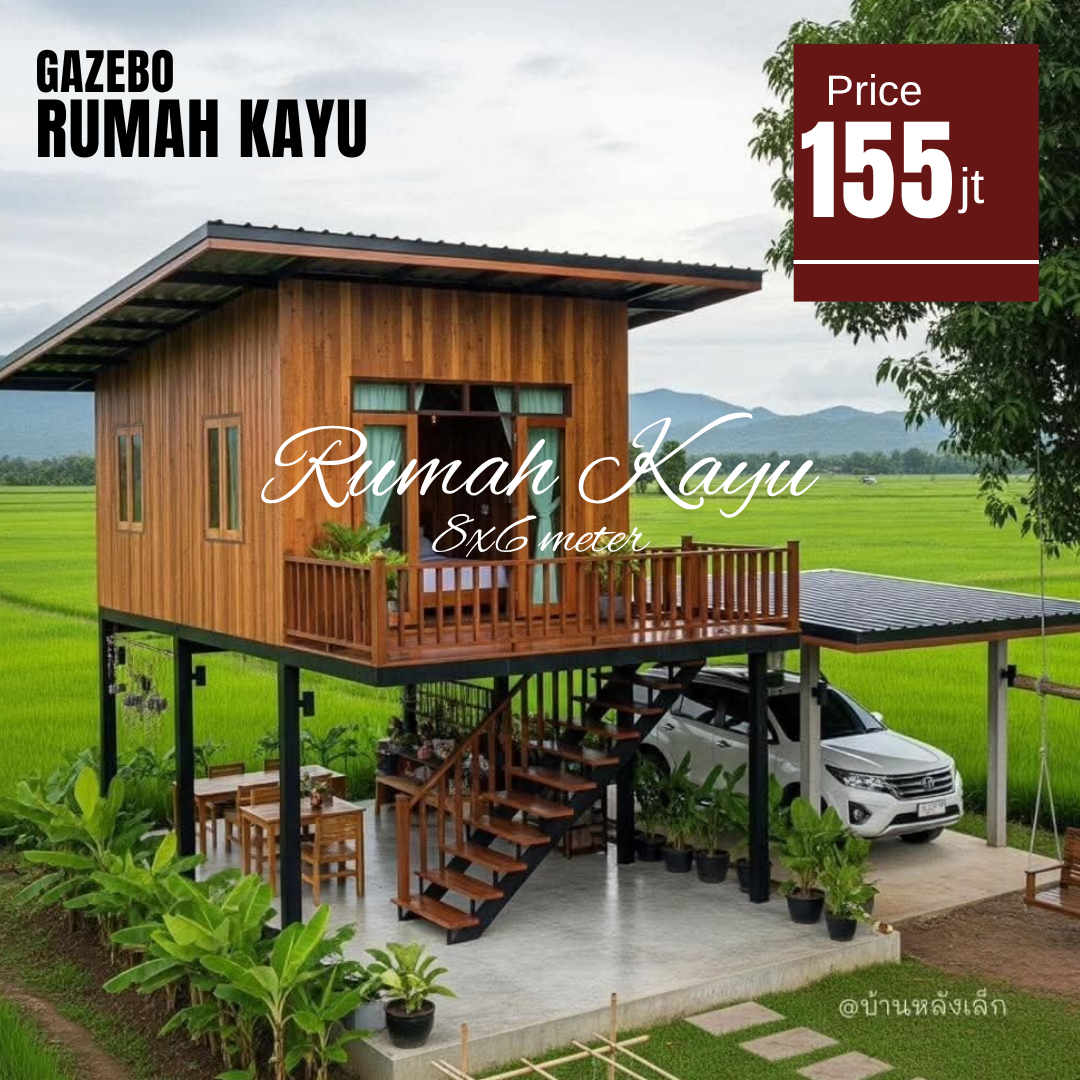 Abu Abu Inspirasi Desain Moderen Furniture Instagram Post (83) Rumah Kayu Custom Berkualitas – Cocok untuk Villa & Resort - Image 1