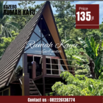 Rumah Kayu Segitiga Minimalis Modern – A-Frame Custom